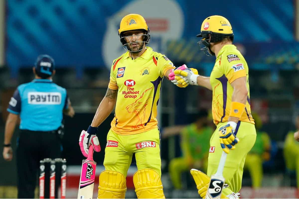 IPL 2020: Faf du Plessis and Watson's 181* run partnership, highest for any wicket for CSK