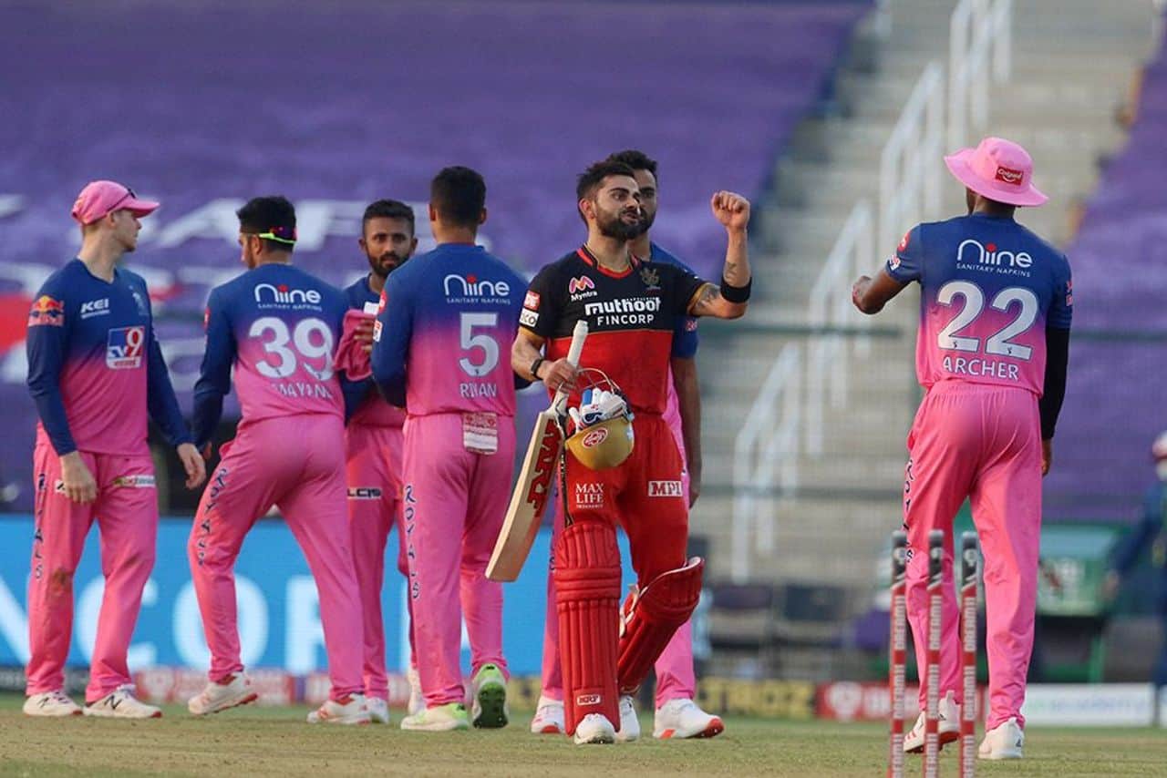 IPL 2020: RCB vs RR, Royal Challengers Bangalore Reached The Top of The Table by Defeating Rajasthan Royals by 8 Wickets