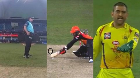 IPL 2020: Umpire Paul Reiffel Changes Wide Ball Decision Midway After MS Dhoni's Reaction