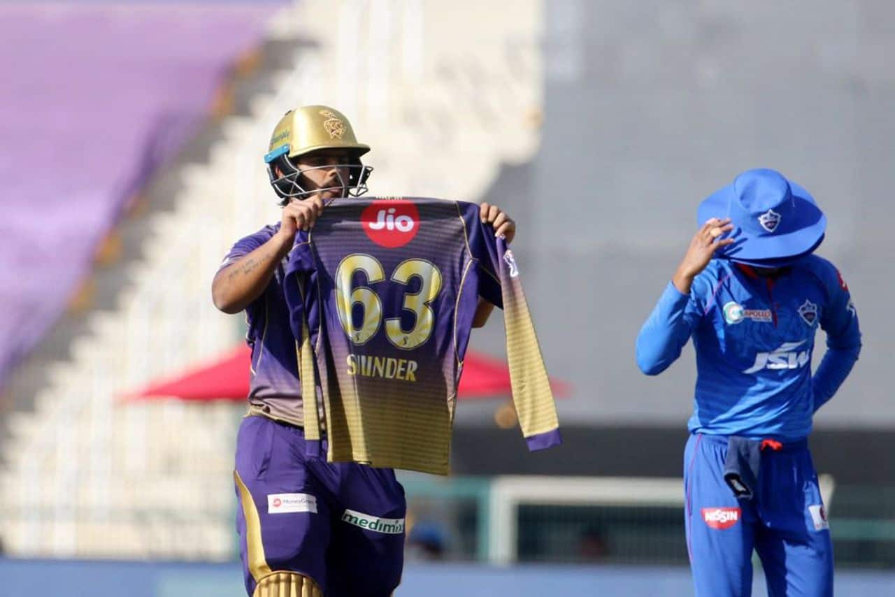 IPL 2020: Nitish Rana Pays Special Tribute To Father-In-Law After Scoring Half-Century IPL 2020: Nitish Rana Pays Special Tribute To Father-In-Law After Scoring Half-Century
