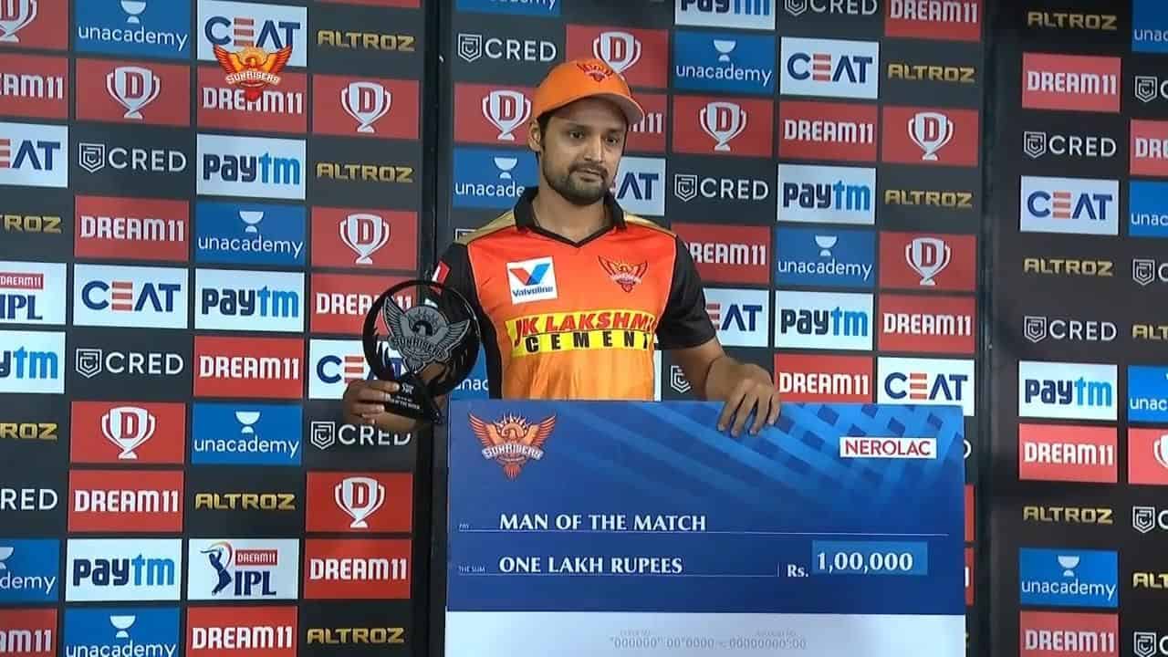 Shahbaz Nadeem - Man of the Match