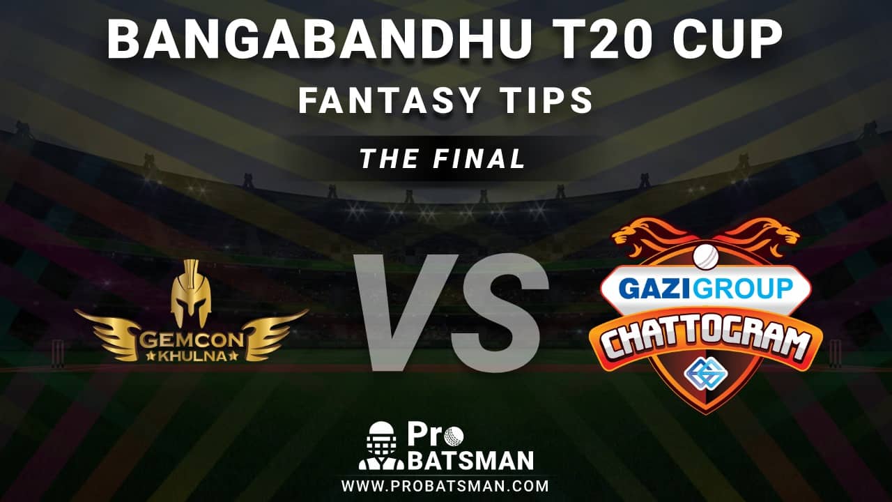 GKH vs GGC The Final Dream11 Fantasy Prediction: Playing 11, Pitch Report, Weather Forecast, Match Updates – Bangabandhu T20 Cup 2020 GKH vs GGC The Final Dream11 Fantasy Prediction: Playing 11, Pitch Report, Weather Forecast, Match Updates – Bangabandhu T20 Cup 2020