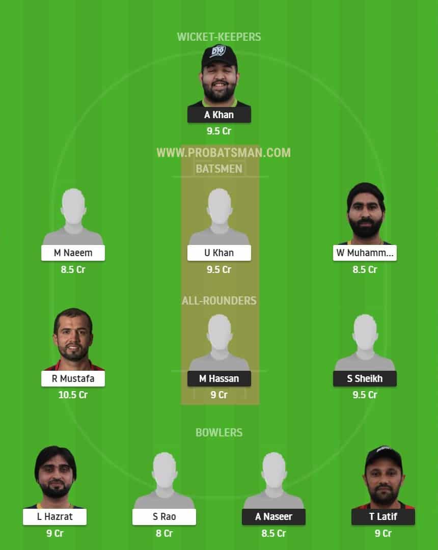 DUB vs FUJ Dream11 Fantasy Team Predictions