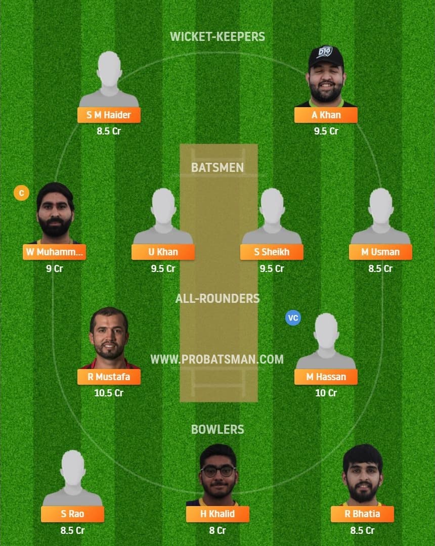 FUJ vs DUB Dream11 Fantasy Team Predictions