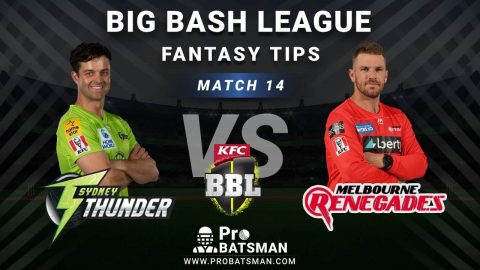 THU vs REN Dream11 Fantasy Predictions: Playing 11, Pitch Report, Weather Forecast, Head-to-Head, Best Picks, Match Updates – BBL 2020-21