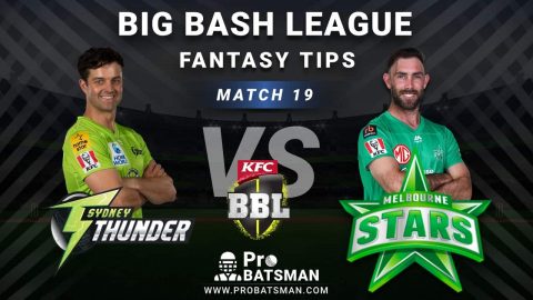 THU vs STA Dream11 Fantasy Predictions: Playing 11, Pitch Report, Weather Forecast, Head-to-Head, Best Picks, Match Updates – BBL 2020-21