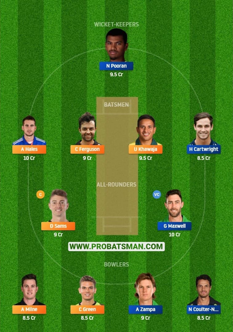 THU vs STA Dream11 Fantasy Team Predictions