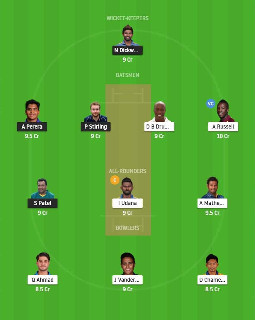 DV vs CK Dream11 Fantasy Team Predictions