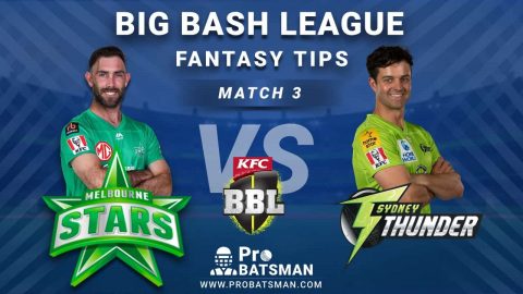 STA vs THU Dream11 Fantasy Predictions: Playing 11, Pitch Report, Weather Forecast, Head-to-Head, Match Updates – BBL 2020-21