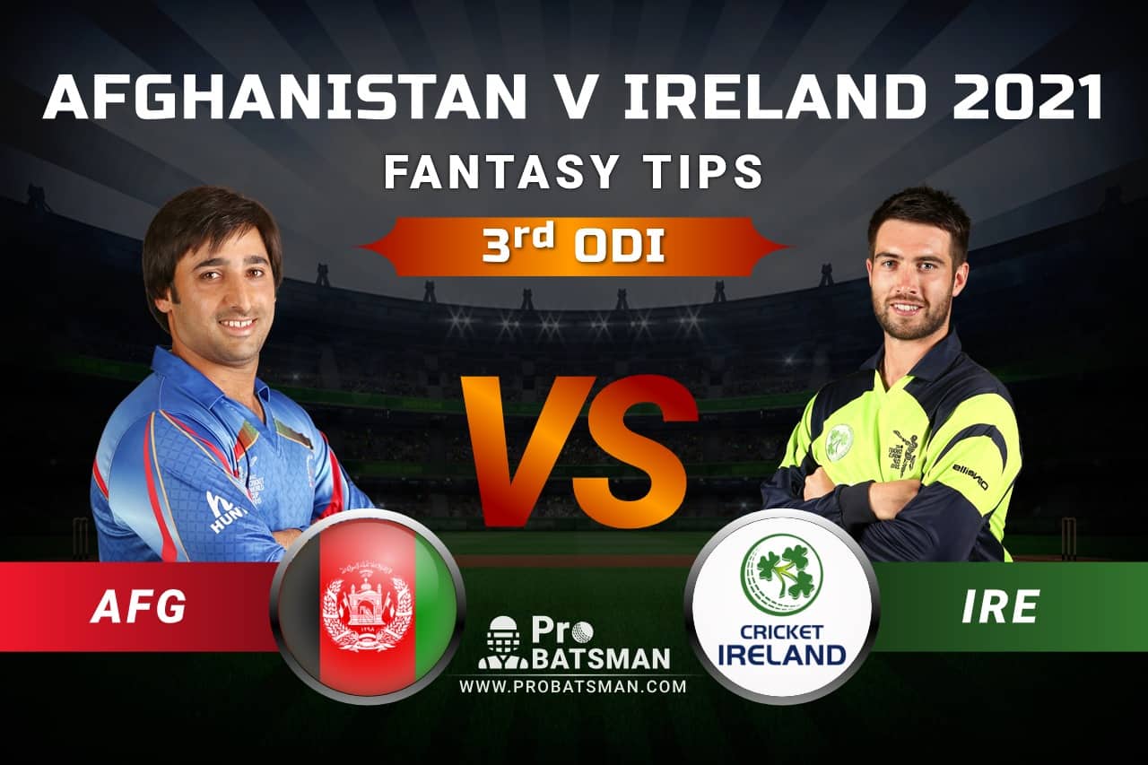 AFG vs IRE Dream11 Fantasy Predictions: Playing 11, Pitch Report, Weather Forecast, Head-to-Head, Match Updates of 3rd ODI – Afghanistan vs Ireland in UAE 2021 AFG vs IRE Dream11 Fantasy Predictions: Playing 11, Pitch Report, Weather Forecast, Head-to-Head, Match Updates of 3rd ODI – Afghanistan vs Ireland in UAE 2021