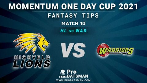 HL vs WAR Dream11 Prediction, Fantasy Cricket Tips: Playing XI, Pitch Report, Weather Forecast, Injury Updates – Momentum One Day Cup 2021, Match 10
