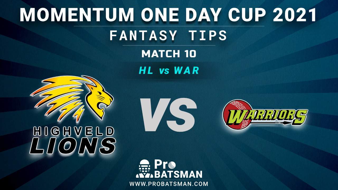 HL vs WAR Dream11 Prediction, Fantasy Cricket Tips: Playing XI, Pitch Report, Weather Forecast, Injury Updates - Momentum One Day Cup 2021, Match 10