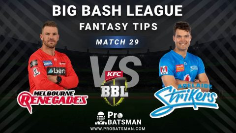 REN vs STR Dream11 Fantasy Predictions: Playing 11, Pitch Report, Weather Forecast, Head-to-Head, Best Picks, Match Updates – BBL 2020-21