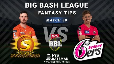 SCO vs SIX Dream11 Fantasy Predictions: Playing 11, Pitch Report, Weather Forecast, Head-to-Head, Best Picks, Match Updates – BBL 2020-21