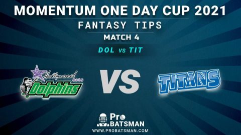 DOL vs TIT Dream11 Fantasy Predictions: Playing 11, Pitch Report, Weather Forecast, Match Updates -Momentum One Day Cup 2021