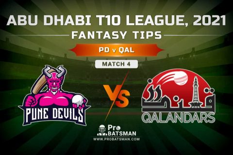 PD vs QAL Dream11 Prediction, Fantasy Cricket Tips: Playing XI, Pitch Report and Injury Update – Abu Dhabi T10 League 2021, Match 4