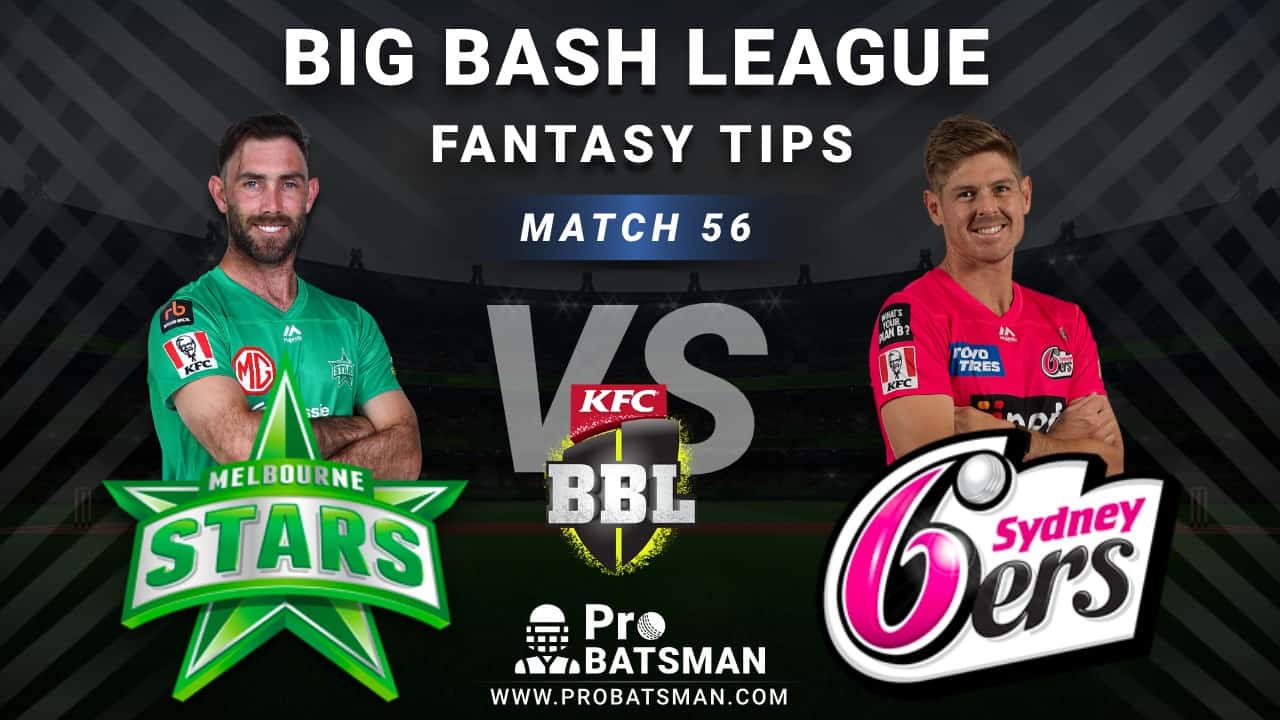 STA vs SIX Dream11 Fantasy Predictions: Playing 11, Pitch Report, Weather Forecast, Head-to-Head, Best Picks, Match Updates – BBL 2020-21