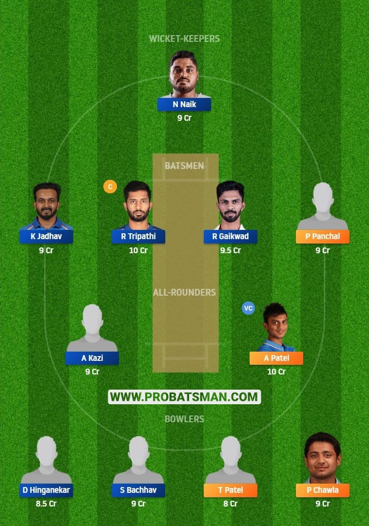 GUJ vs MAH Dream11 Fantasy Team Predictions