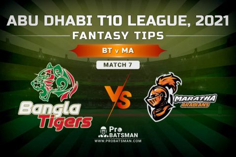 BT vs MA Dream11 Prediction, Fantasy Cricket Tips: Playing XI, Pitch Report and Injury Update – Abu Dhabi T10 League 2021, Match 7