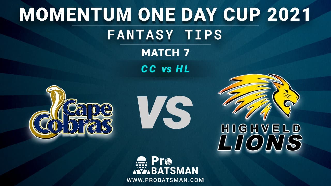 CC vs HL Dream11 Fantasy Predictions: Playing 11, Pitch Report, Weather Forecast, Match Updates - Momentum One Day Cup 2021