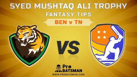 BEN vs TN Dream11 Fantasy Predictions: Playing 11, Pitch Report, Weather Forecast, Match Updates of Elite B Group – Syed Mushtaq Ali Trophy 2021