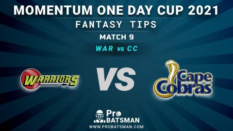 WAR vs CC Dream11 Fantasy Predictions: Playing 11, Pitch Report, Weather Forecast, Match Updates - Momentum One Day Cup 2021