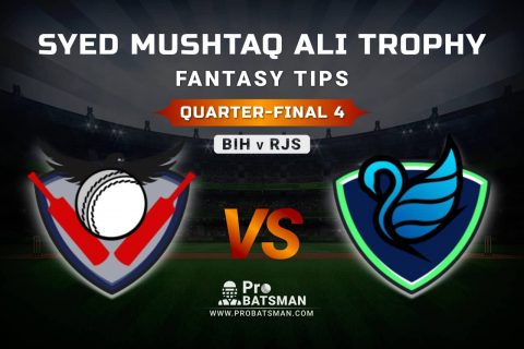 BIH vs RJS Dream11 Fantasy Predictions: Playing 11, Pitch Report, Weather Forecast, Match Updates of Quarter-Final 4 – Syed Mushtaq Ali Trophy 2021