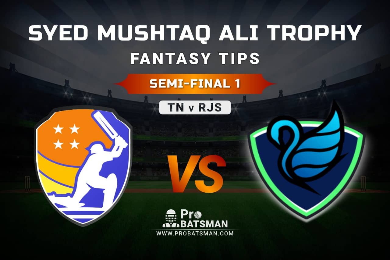 TN vs RJS Dream11 Fantasy Prediction: Playing 11, Pitch Report, Weather Forecast, Match Updates of Semi-Final 1 – Syed Mushtaq Ali Trophy 2021