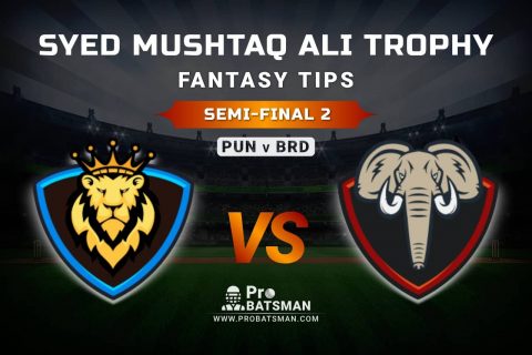 PUN vs BRD Dream11 Fantasy Prediction: Playing 11, Pitch Report, Weather Forecast, Match Updates of Semi-Final 2 – Syed Mushtaq Ali Trophy 2021
