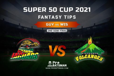 GUY vs WIS Dream11 Prediction, Fantasy Cricket Tips: Playing XI, Weather, Pitch Report, Head-to-Head and Injury Update – Super 50 Cup 2021, 2nd Semi-Final