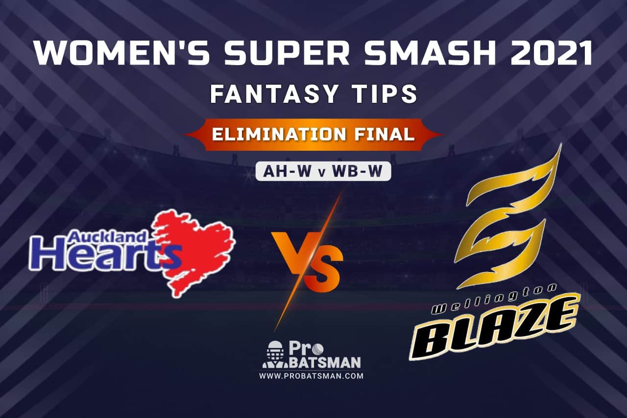 AH-W vs WB-W Dream11 Prediction, Fantasy Cricket Tips: Playing XI, Weather, Pitch Report and Injury Update, Elimination Final, Women's Super Smash 2020-21 AH-W vs WB-W Dream11 Prediction, Fantasy Cricket Tips: Playing XI, Weather, Pitch Report and Injury Update, Elimination Final, Women's Super Smash 2020-21