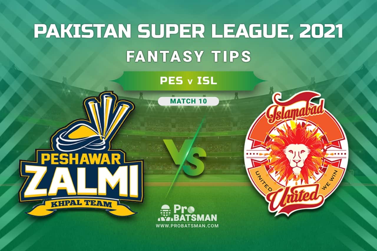 PSL 2021, Match 10 - PES vs ISL Dream11 Prediction, Fantasy Cricket Tips: Playing XI, Stats, Pitch Report, Injury & Availability Updates PSL 2021, Match 10 - PES vs ISL Dream11 Prediction, Fantasy Cricket Tips: Playing XI, Stats, Pitch Report, Injury & Availability Updates