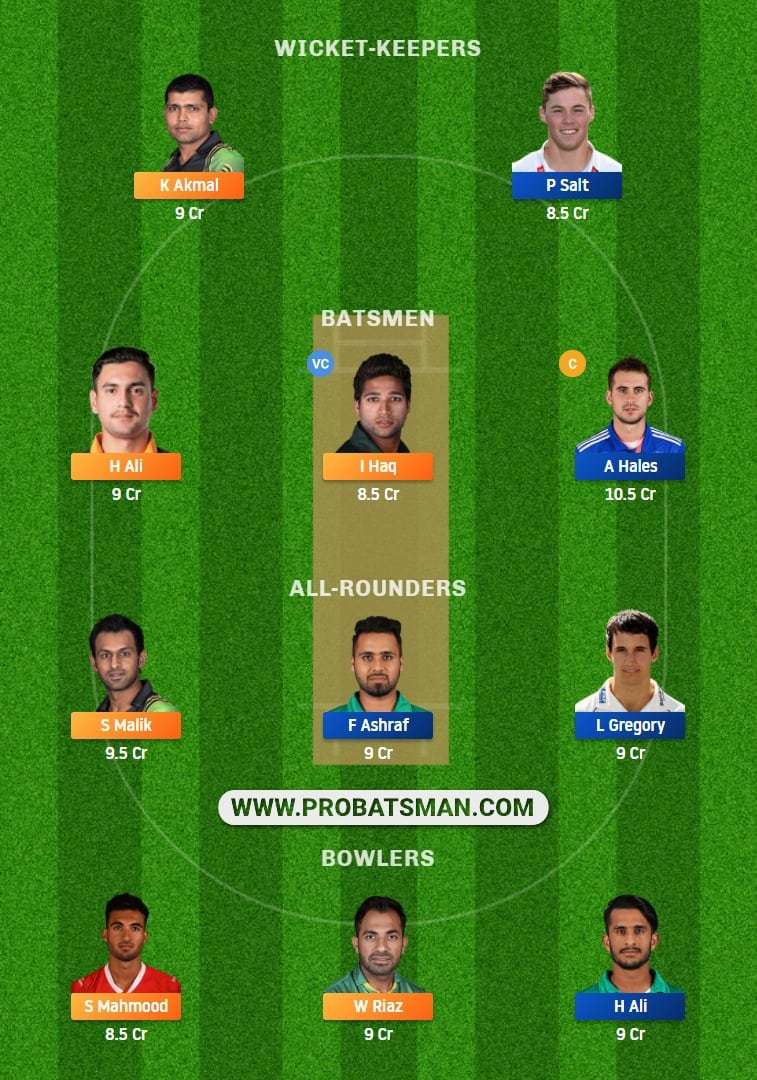 PES vs ISL Dream11 Fantasy Team Prediction