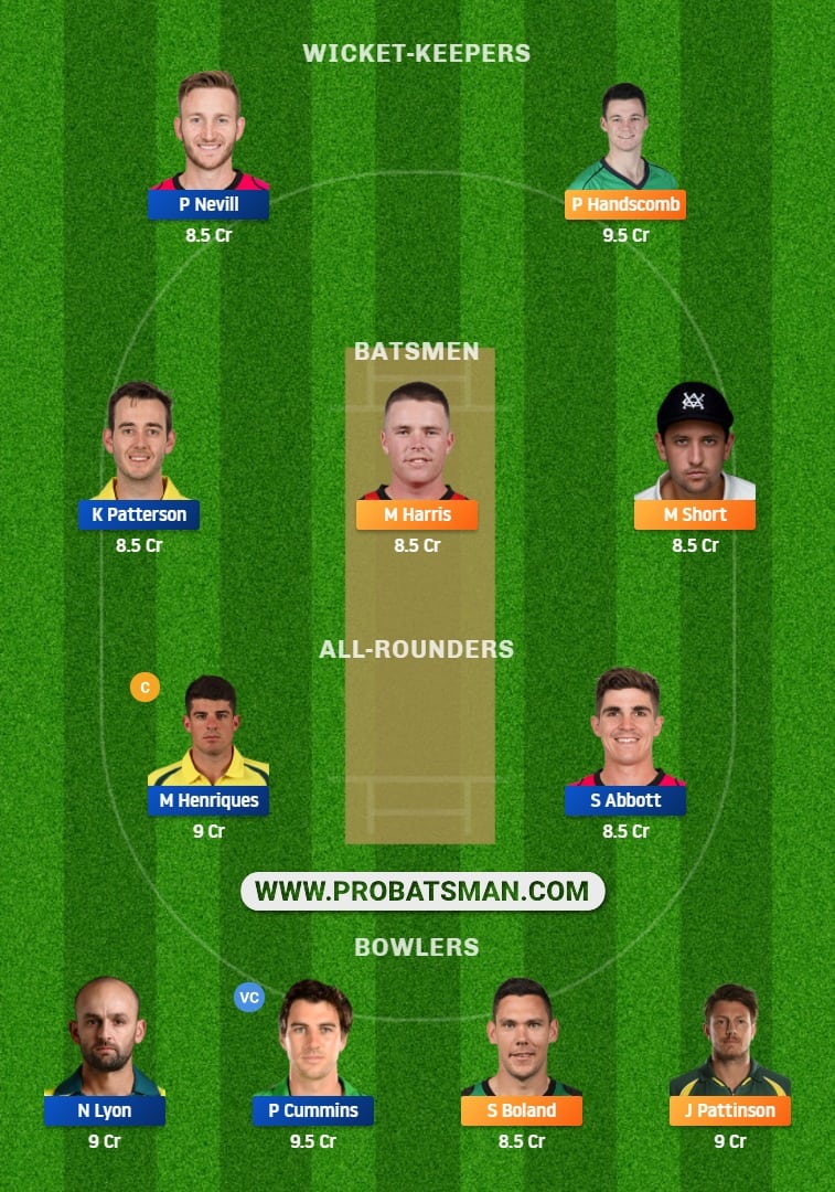 VCT vs NSW Dream11 Fantasy Team Prediction