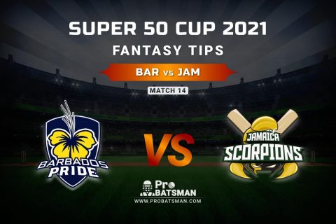 BAR vs JAM Dream11 Prediction, Fantasy Cricket Tips: Playing XI, Weather, Pitch Report, Head-to-Head and Injury Update – Super 50 Cup 2021, Match 14