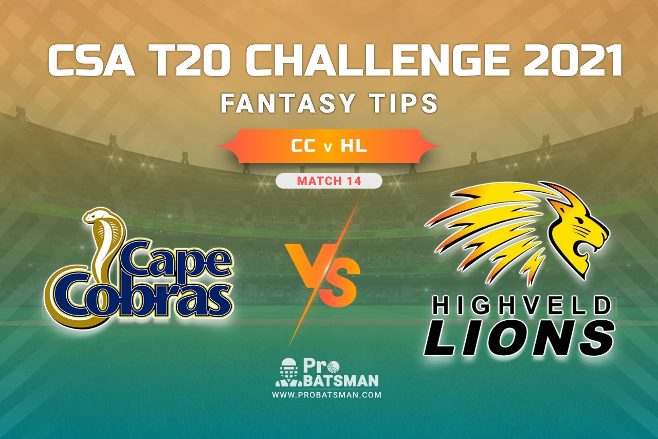 CC vs HL Dream11 Prediction, Fantasy Cricket Tips: Playing 11, Weather, Pitch Report, Injury Update – CSA T20 Challenge 2021, Match 14