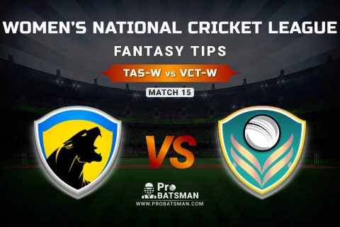TAS-W vs VCT-W Dream11 Prediction, Fantasy Cricket Tips: Playing XI, Weather, Pitch Report, & Injury Update – Women’s National Cricket League 2021, Match 15
