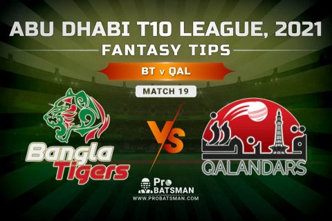 BT vs QAL Dream11 Prediction, Fantasy Cricket Tips: Playing XI, Pitch Report and Injury Update – Abu Dhabi T10 League 2021, Match 19