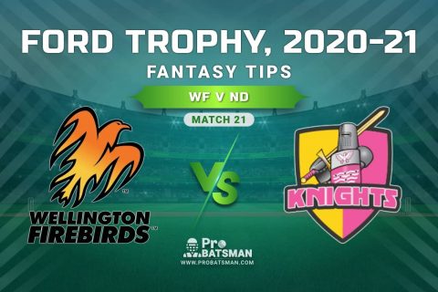 WF vs ND Dream11 Prediction, Fantasy Cricket Tips: Playing XI, Pitch Report and Injury Update, Ford Trophy 2020-21, Match 21