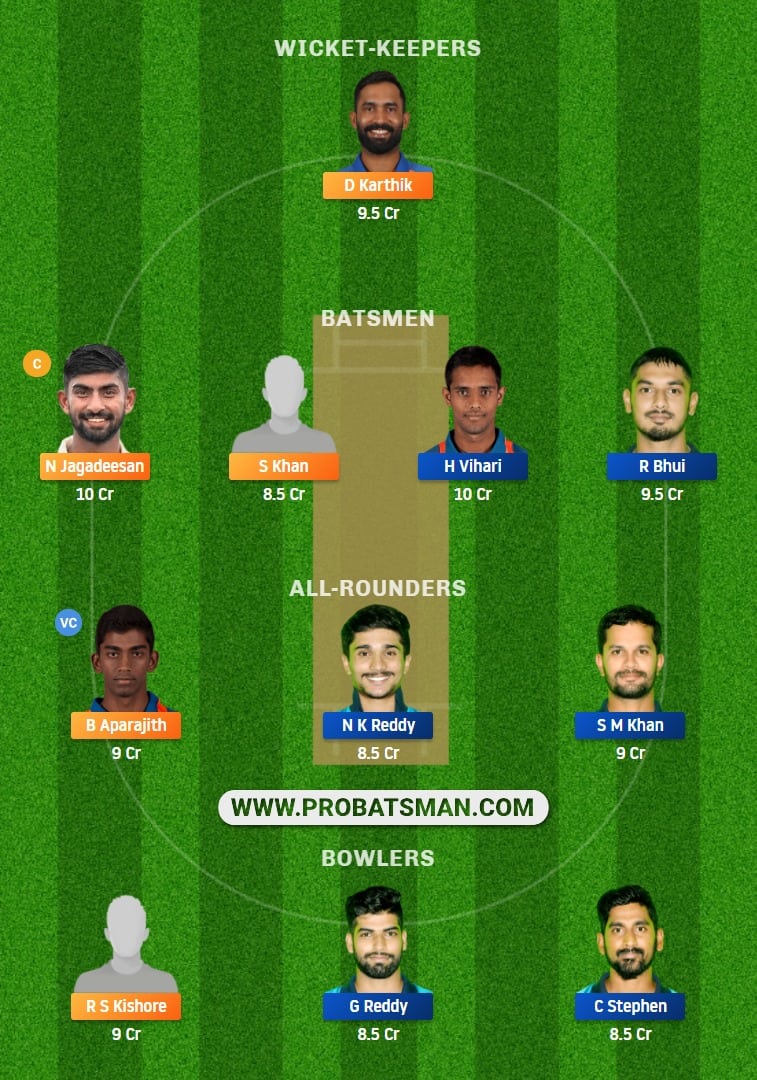 TN vs AND Dream11 Fantasy Team Prediction