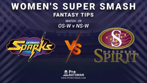 OS-W vs NS-W Dream11 Prediction, Fantasy Cricket Tips: Playing XI, Weather, Pitch Report and Injury Update – Women's Super Smash 2020-21, Match 29
