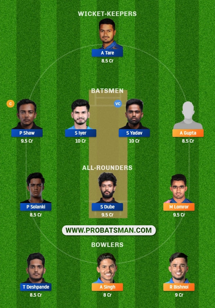 RJS vs MUM Dream11 Fantasy Team Prediction