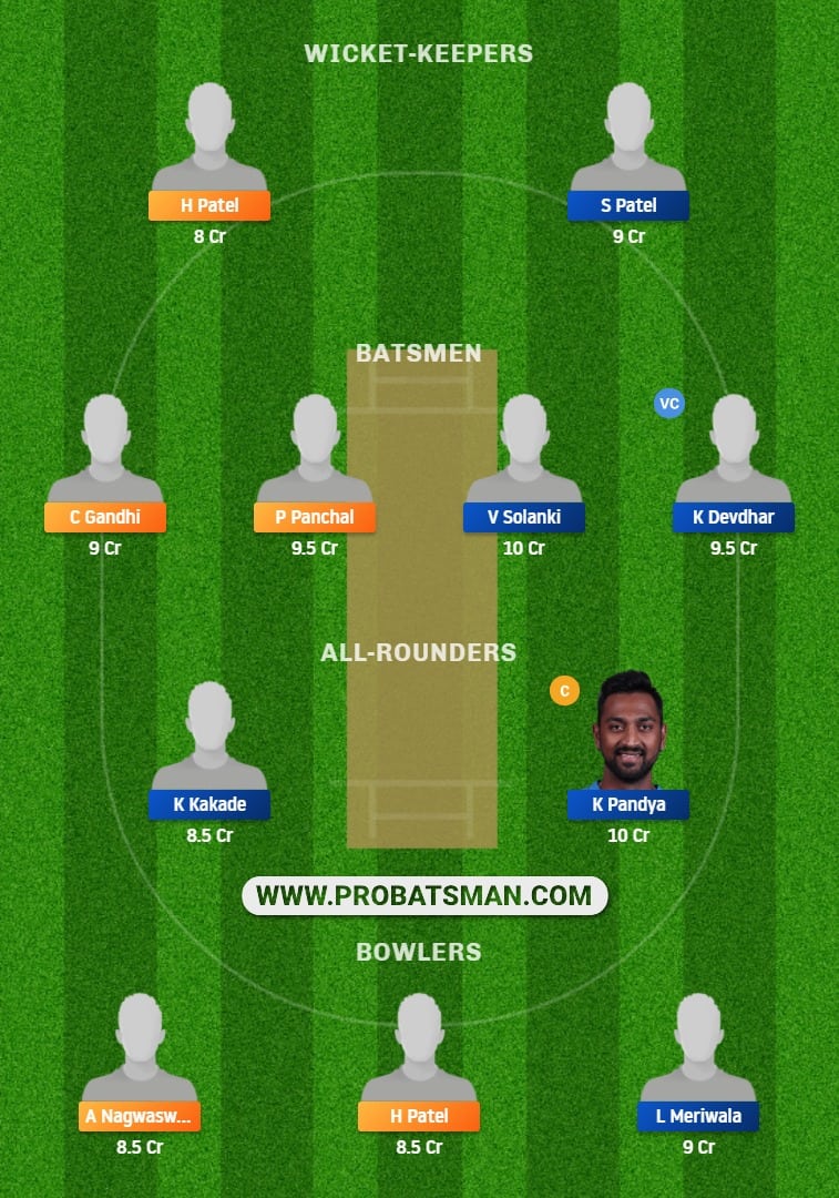 GUJ vs BRD Dream11 Fantasy Team Prediction