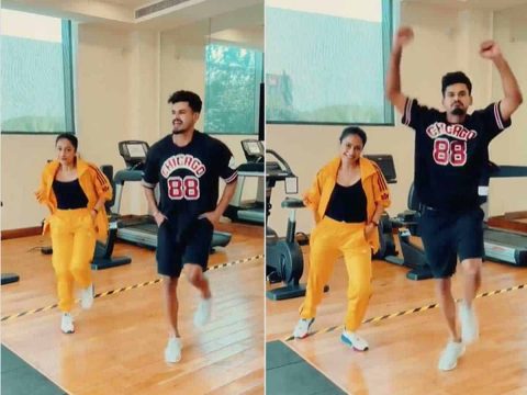 Watch Video: Shreyas Iyer Shakes a Leg With Yuzvendra Chahal's Wife, Dhanashree Verma