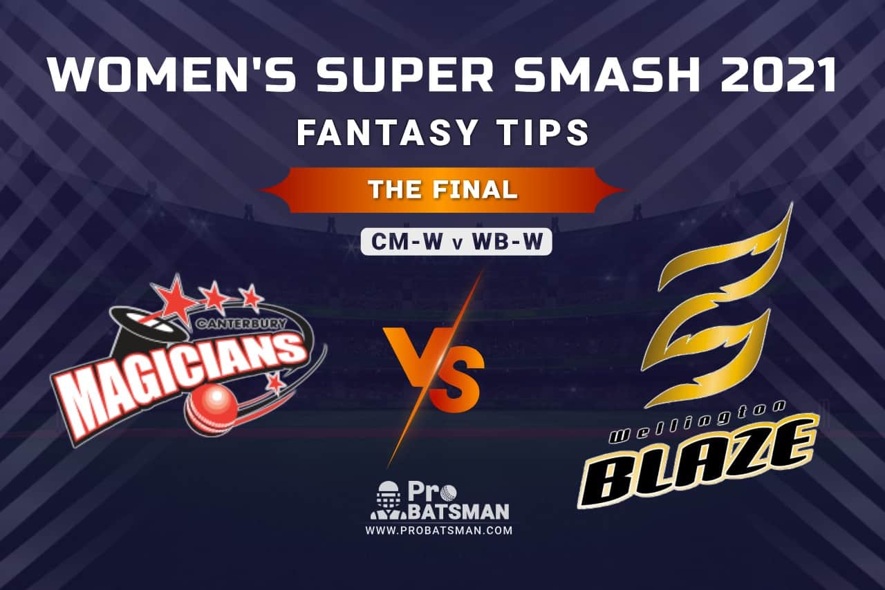 CM-W vs WB-W Dream11 Prediction, Fantasy Cricket Tips: Playing XI, Weather, Pitch Report and Injury Update, The Final, Women's Super Smash 2020-21
