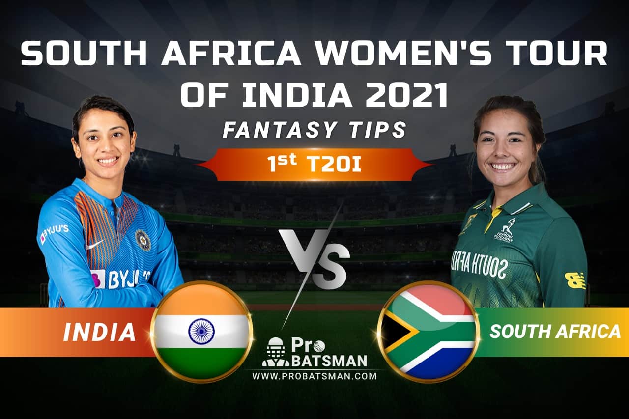 IN-W vs SA-W Dream11 Prediction, Fantasy Cricket Tips: Playing 11, Pitch Report, Squads & Match Updates – South Africa Women Tour of India 2021, 1st T20I
