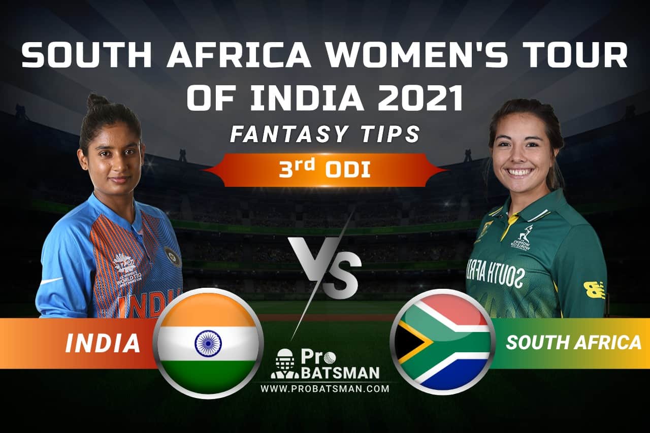 IN-W vs SA-W Dream11 Prediction, Fantasy Cricket Tips: Playing 11, Pitch Report, Squads & Match Updates – South Africa Women Tour of India 2021, 3rd ODI