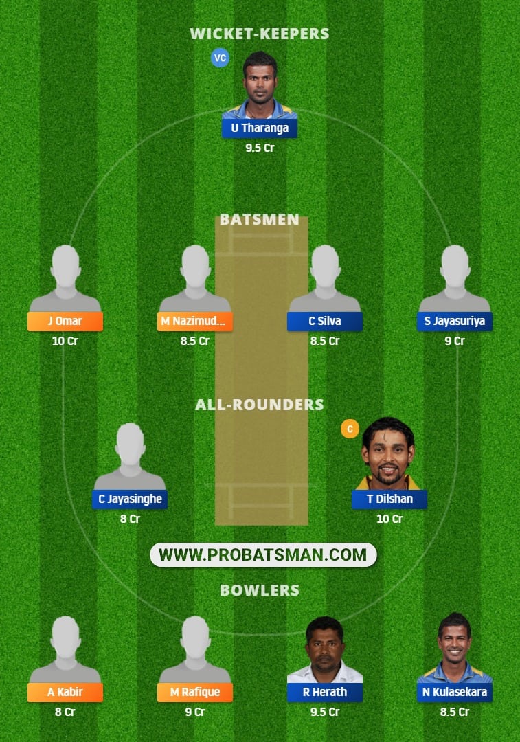 BD-L vs SL-L Dream11 Fantasy Team Prediction