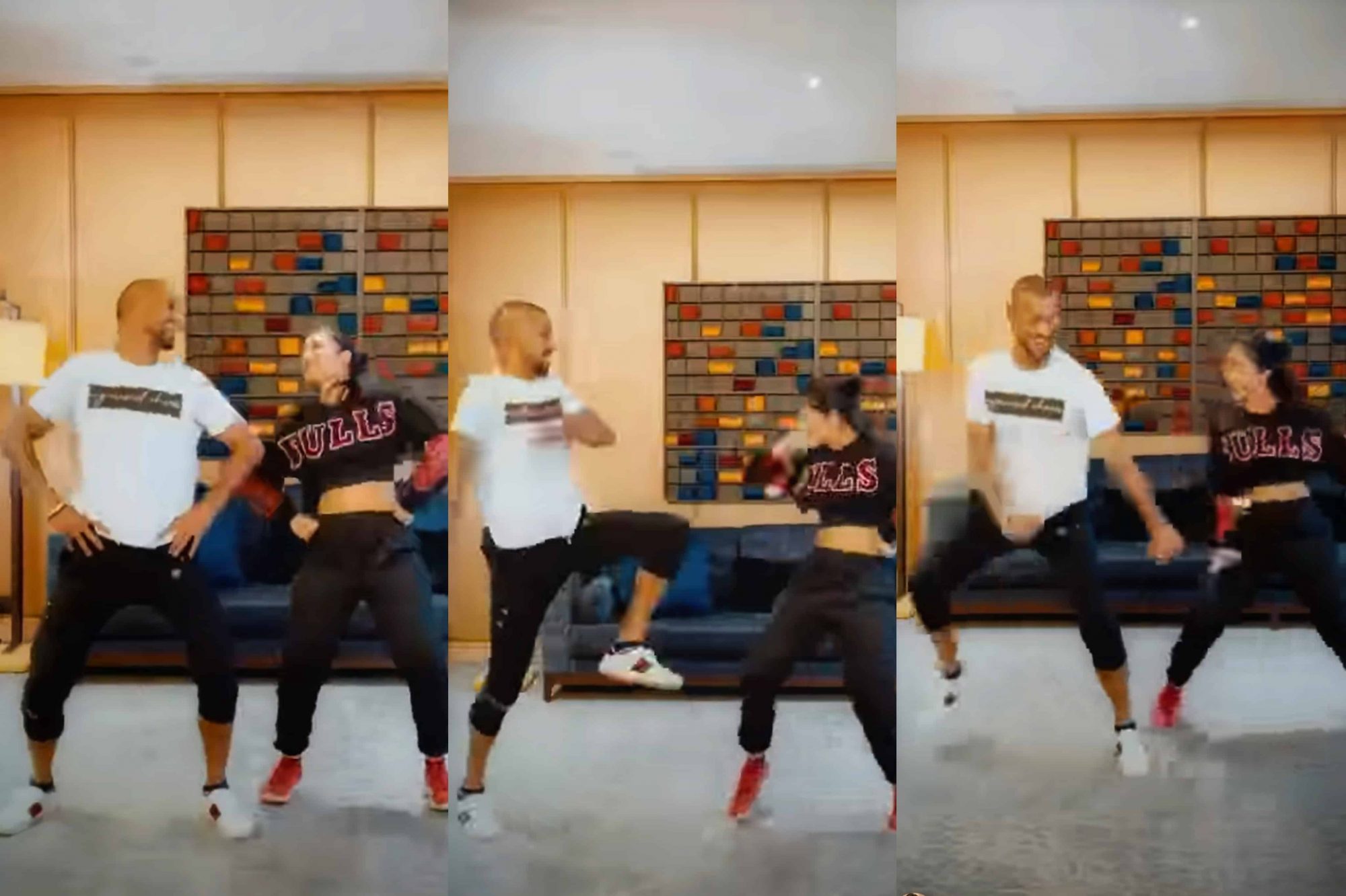 WATCH: Shikhar Dhawan performs a ‘Bhangra’ with Yuzvendra Chahal’s wife Dhanashree Verma WATCH: Shikhar Dhawan performs a ‘Bhagra’ with Yuzvendra Chahal’s wife Dhanashree Verma