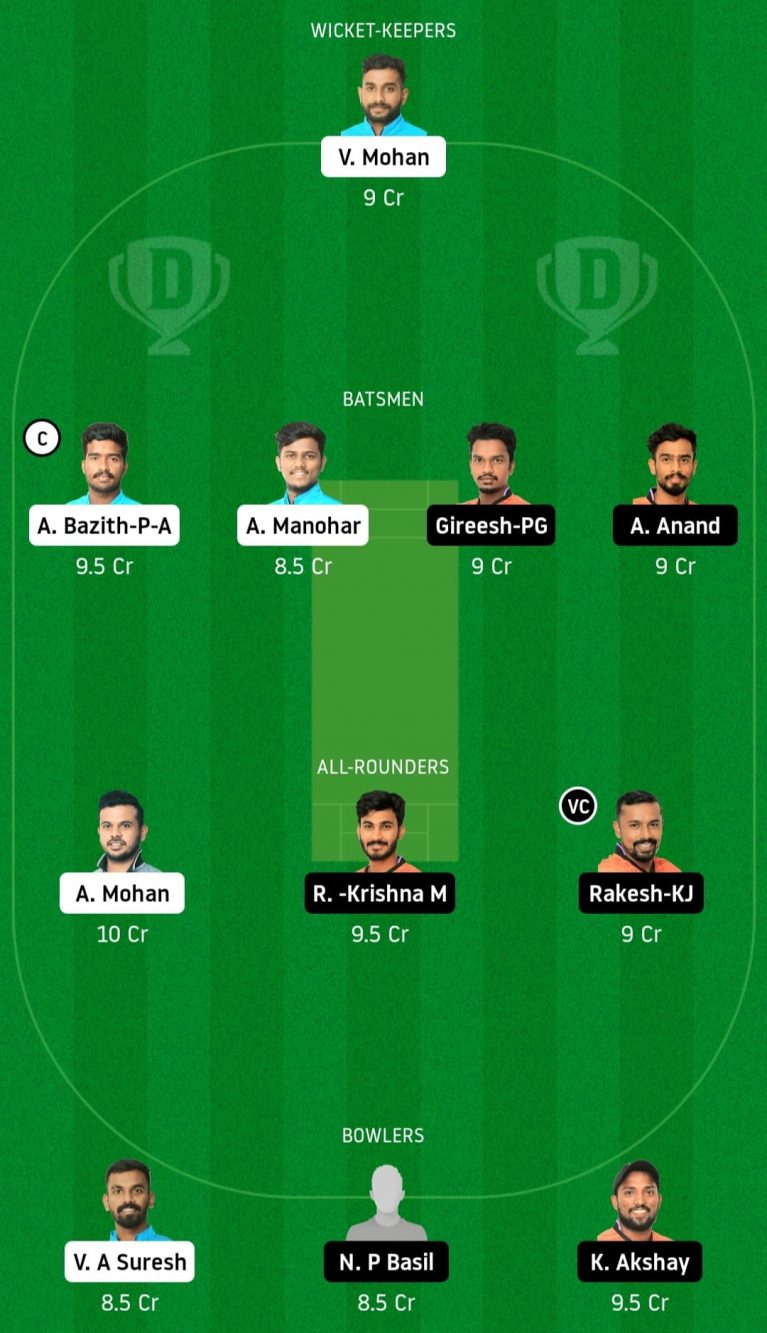 LIO vs EAG Dream11 Prediction, Fantasy Cricket Tips: Playing XI, Prediction, Pitch Report and Updates, KCA President’s Cup T20, 2021 – Semi-Final 1